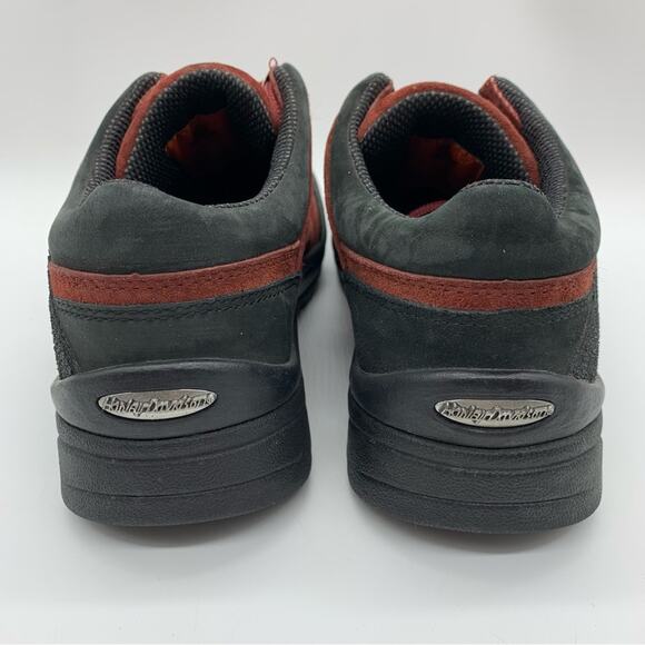 Harley-Davidson Lace Up Motorcycle Riding Sneakers Burnt Red Suede Women's Sz 7 - Picture 8 of 12